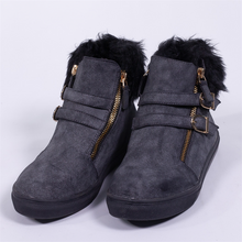 Load image into Gallery viewer, Suede and Fur Boots