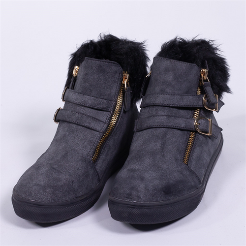 Suede and Fur Boots