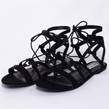 Load image into Gallery viewer, Strappy Suede Sandals