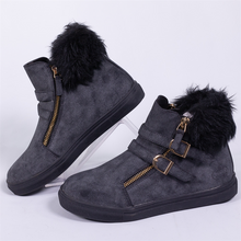 Load image into Gallery viewer, Suede and Fur Boots