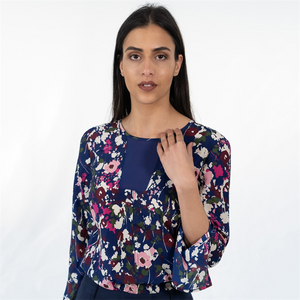 Floral Tie-Up Top