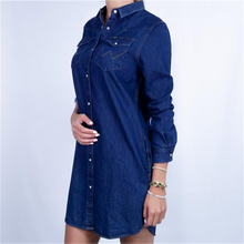 Load image into Gallery viewer, Denim Dress Dark Stone