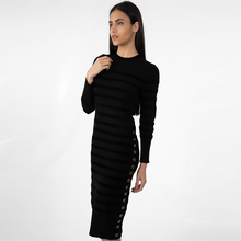 Load image into Gallery viewer, Striped Bodycon Dress