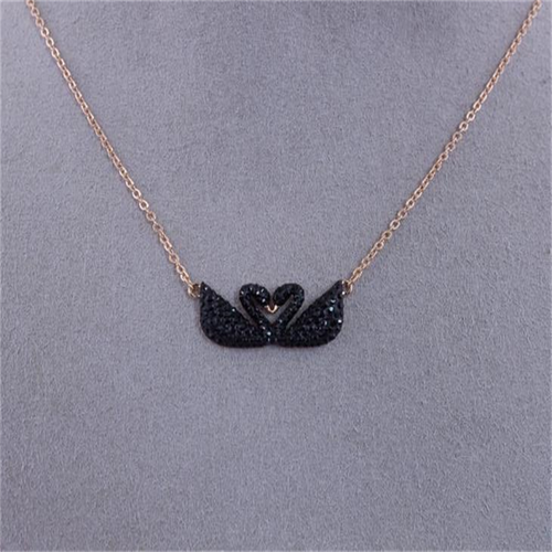 Double swan Necklace