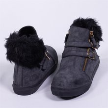 Load image into Gallery viewer, Suede and Fur Boots