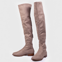 Load image into Gallery viewer, Thigh-High Suede Boots