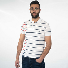 Load image into Gallery viewer, Striped Polo T-Shirt