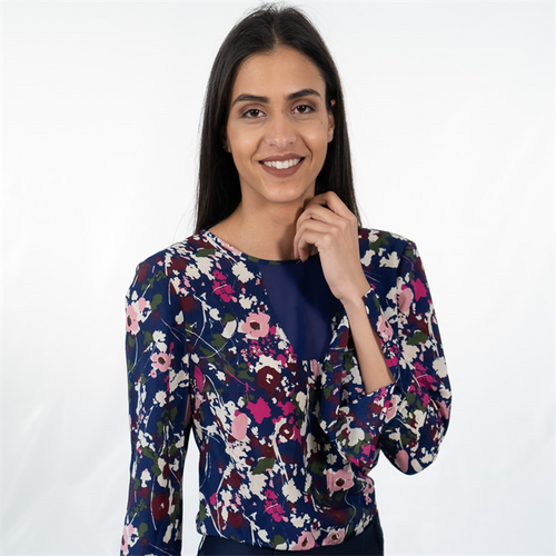 Floral Tie-Up Top